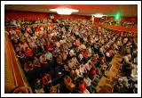Section of the packed audience at "The Quest for Sam" pictured during the draw for All-Ireland tickets in the TF Royal Theatre Castlebar. Photo:  Michael Donnelly