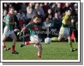 Alan Dillon setting up another attack in the 1st round of the 2007 Allianz National Football League in McHale Park Castlebar. Photo:  Michael Donnelly