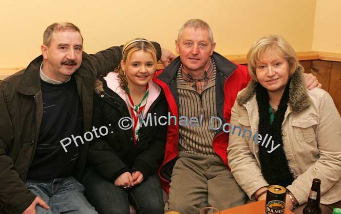 Mayo exiles in happy mood in An Sportlann, Castlebar after the Mayo v Kerry game in McHale Park on Sunday last from left: Alec and Eithne Morley, Collooney/ Knock and Tony Bolton Ballinacarrow/Aughamore and Margaret Bolton Ballinacarrow/ Garrymore. Photo:  Michael Donnelly