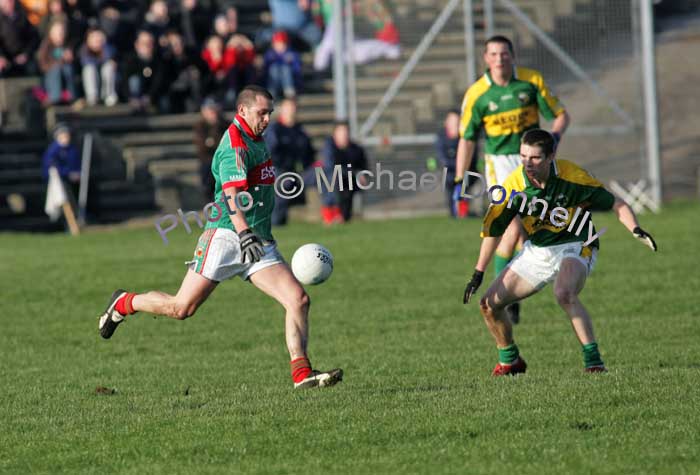 Trevor Mortimer in attack mode in the 1st round of the Allianz National Football League in McHale Park Castlebar. Photo:  Michael Donnelly