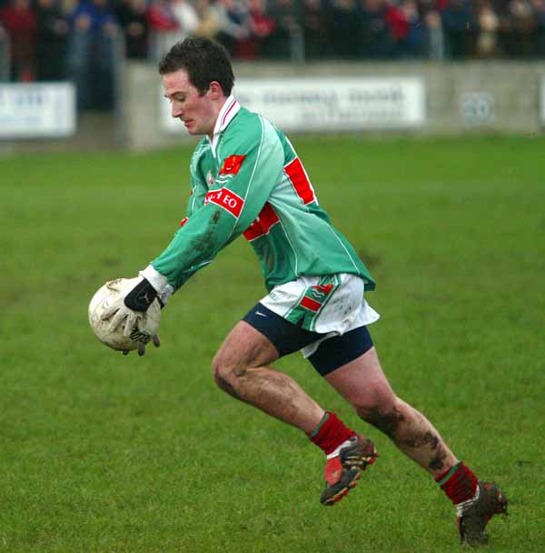 Alan Dillon in full flight against Donegal in the Allianz National Football League Div 1A in James Stephens Park Ballina.
Photo: Michael Donnelly