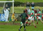 Golden Goal - Conor Mortimer finishes the good work of his brother Trevor (18) to score Mayo opening Goal  against Donegal in the Allianz National Football League Div 1A in James Stephens Park Ballina.
Photo: Michael Donnelly