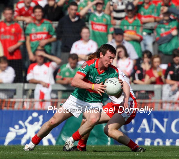Cathal Freeman in action for Mayo against Tyrone in the ESB GAA All Ireland Minor Football Final in Croke Park. Photo:  Michael Donnelly