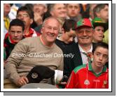 Padraig Jordan Muintir Mhaigh Eo Dublin and Willie Murphy Ballyheane supporting Mayo against Tyrone in the ESB GAA All Ireland Minor Football Final in Croke Park. Photo:  Michael Donnelly