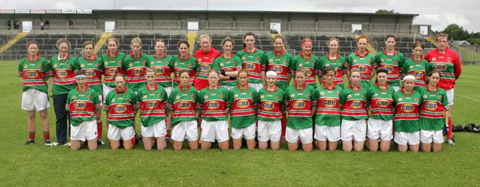 The Mayo Ladies team that defeated Roscommon in the TG4 Senior Connacht Championship in Dr Hyde Park Roscommon.  Photo Michael Donnelly.