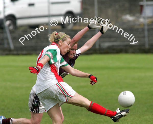 Ciara McDermott in action for Mayo in the Connacht Ladies Football TG4 Senior Championship final in Tuam. Photo:  Michael Donnelly