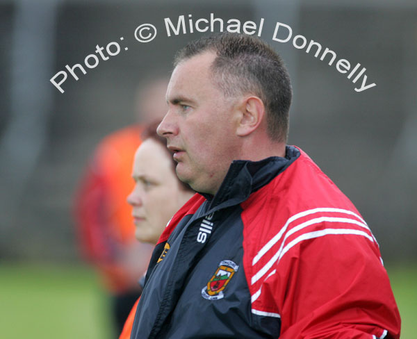 Mary Malone  selector and Frank Browne Manager Mayo ladies at the Connacht Ladies Football TG4 Senior Championship final in Tuam Photo:  Michael Donnelly