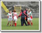 Happy times again as Management congratulate the Mayo Ladies after defeating Galway in the Connacht Ladies Football TG4 Senior Championship final in Tuam Photo:  Michael Donnelly