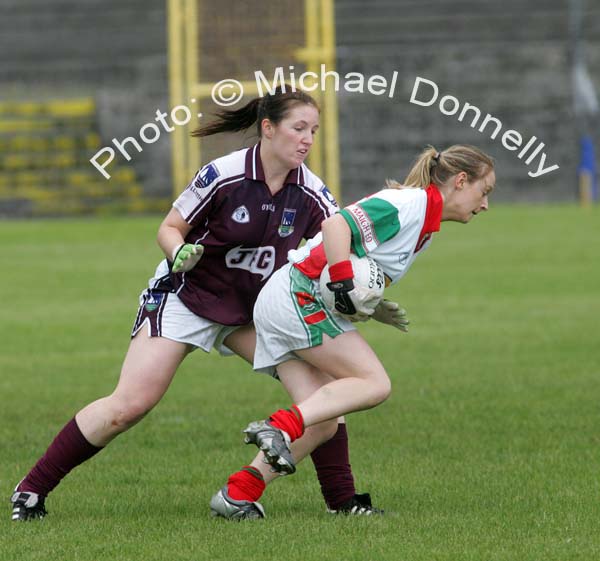 Lisa Cafferkey in action for Mayo in the Connacht Ladies Football TG4 Senior Championship final in Tuam. Photo:  Michael Donnelly