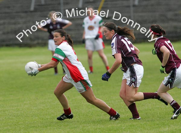 Marcella Heffernan in action for Mayo in the Connacht Ladies Football TG4 Senior Championship final in Tuam. Photo:  Michael Donnelly