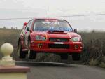 Patrick Elliott and David Moynihan Cavan in their Impreza WRC S9 in action on stage 1 of the TF Royal Hotel and Theatre Mayo Stages Rally 2005