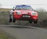 Brian O'Mahony and John Higgins Cork in action in their Puma on stage 1 of the TF Royal Hotel and Theatre Mayo Stages Rally 2005. Photo: Michael Donnelly