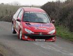 Laura Keenan, Monaghan in action in a Peugeot 206 ( in class 6) on stage 1 of the TF Royal Hotel and Theatre Mayo Stages Rally 2005. Photo Michael Donnelly