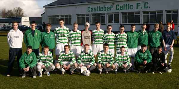 Castlebar Celtic U-17 team who were defeated 4-2 by Tramore AFC at Celtic Park Castlebar. Photo Michael Donnelly 