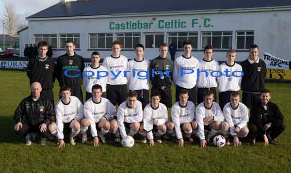 Tramore AFC U-17 team who defeated Castlebar Celtic at Celtic Park Castlebar. Photo Michael Donnelly