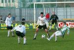 Fergal Walshe  Tramore watches as Patrick Fitzgerald  Castlebar Celtic has a shot at goal  in the SFAI U-17 at  Celtic Park Castlebar.  Photo: Michael Donnelly
