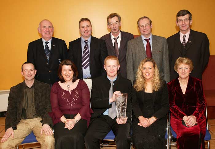Paul Severs  and group  at the Connacht GAA Sportswriters Presentation Dinner in the TF Royal Hotel and Theatre Castlebar.
