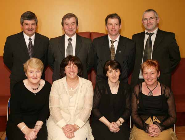 GAA referees and partners who were presented with their medals at the Connacht GAA Sportswriters  Personality Presentation Dinner in the TF Royal Hotel and Theatre Castlebar, from left: Michael and Eileen Carroll, Ballymoe Co Galway, Jim and Miriam McGrath, Westport;  Vincent and Josephine Neary, Bonniconlon  and Haulie and Catherine Beirne Tulsk Co Roscommon. Photo Michael Donnelly 