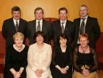 GAA referees and partners who were presented with their medals at the Connacht GAA Sportswriters  Personality Presentation Dinner in the TF Royal Hotel and Theatre Castlebar, from left: Michael and Eileen Carroll, Ballymoe Co Galway, Jim and Miriam McGrath, Westport;  Vincent and Josephine Neary, Bonniconlon  and Haulie and Catherine Beirne Tulsk Co Roscommon. Photo Michael Donnelly 