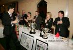 Brian Ruane captain of the Ballina Stephenites brings the Cup to the top table as he leads in the team at the Ballina Stephenites All Ireland Senior Club champions 2005 Victory Celebration Dinner in the Downhill House Hotel, Ballina. Photo Michael Donnelly