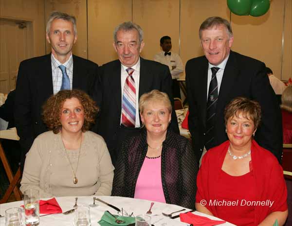 Group pictured at the Ballina Stephenites Victory Celebration dinner in The Downhill House Hotel,  from left: Marian and Joe Morrin, Margaret and Ray Collins, and Maudie and Gery Leonard. Photo Michael  Donnelly