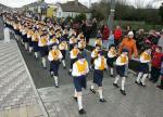 St Angela's School band, pictured at the Castlebar St Patrick's Day Parade. Photo Michael Donnelly 