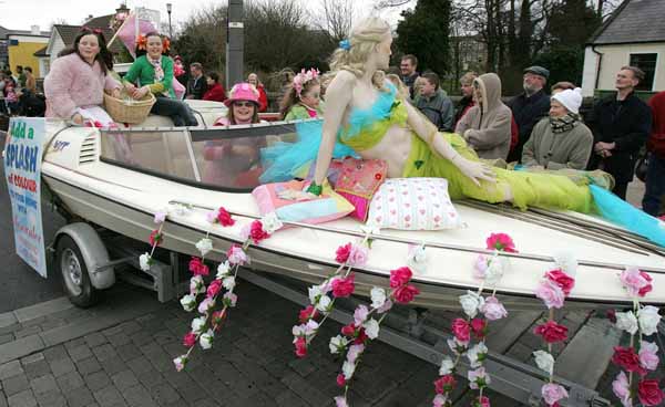 The Rosewater entry at the start of the Castlebar St Patrick's Day Parade. Photo Michael Donnelly