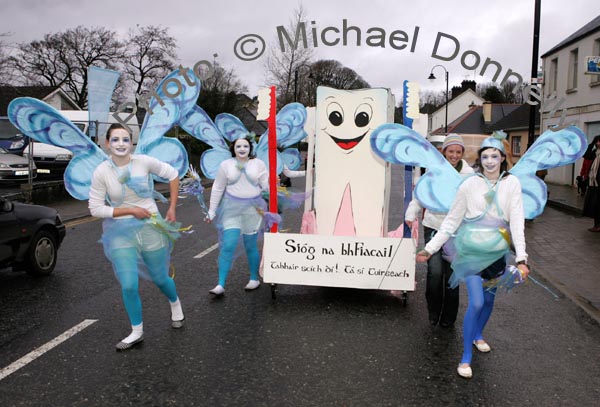 Tooth Fairies at St Patrick's Day Parade in Claremorris. Photo:  Michael Donnelly