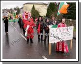 Special Olympics athletes for China at St Patrick's Day Parade in Kiltimagh. Photo:  Michael Donnelly