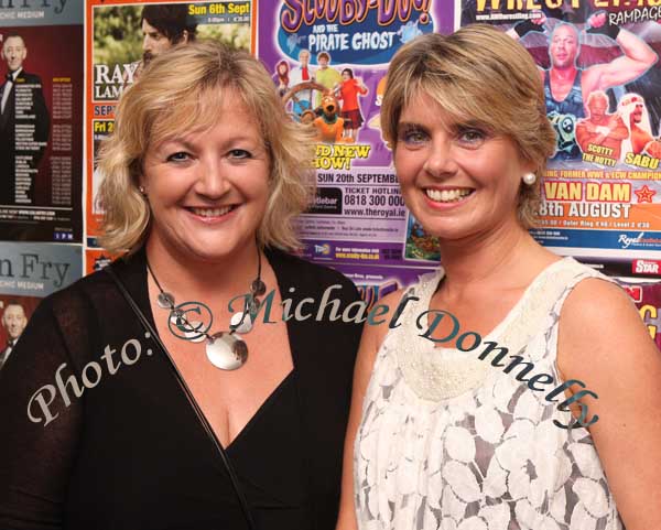 Marie Quirke, Dromod Co. Leitrim and Julie Gray, Castleblaney, Co Monaghan, pictured at Big Tom in the Castlebar Royal Theatre. Photo: Michael Donnelly.