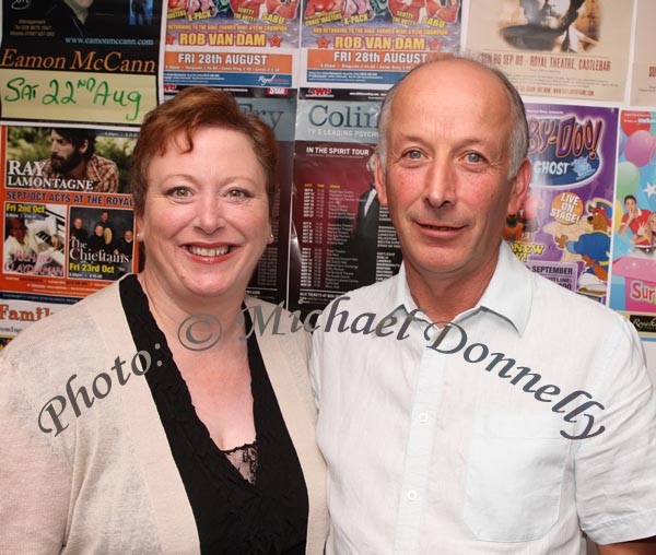 Martina and Gerard Kelly, Dysart Co Roscommon, (Big fans of Big Tom), pictured at Big Tom in the Castlebar Royal Theatre. Photo: Michael Donnelly.