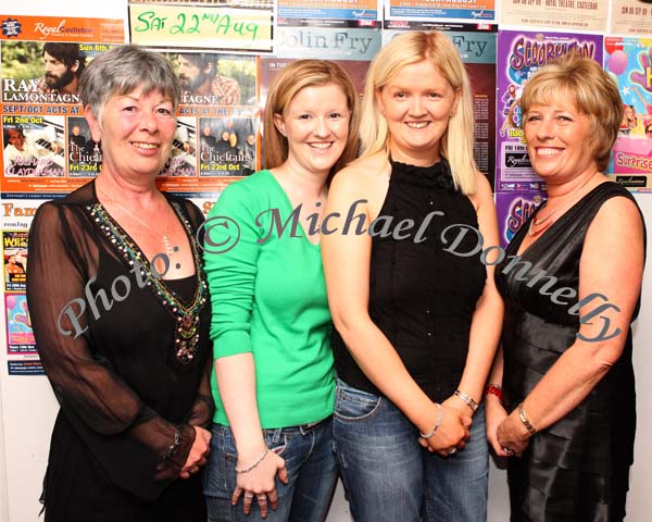 Belmullet ladies pictured at Big Tom in the Castlebar Royal Theatre, from left: Angela Shaughnessy, Marina Conway, Linda Padden and Helen McDonnell . Photo: Michael Donnelly.