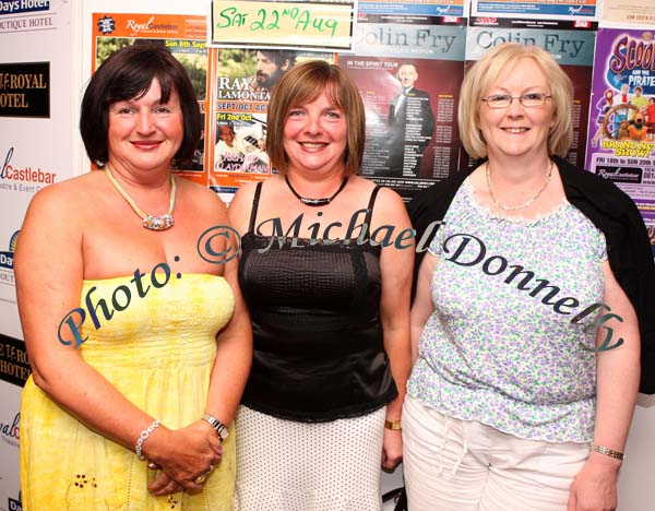 Nuala Prendergast, Ballyglass, Pauline Healy Claremorris and Bridie Doherty, Swinford, pictured at Big Tom in the Castlebar Royal Theatre. Photo: Michael Donnelly.