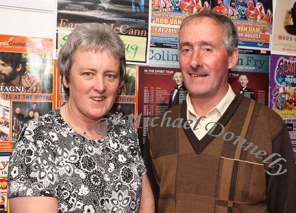 Mary and Tom Neary Crimlin, Castlebar pictured at Big Tom in the Castlebar Royal Theatre. Photo: Michael Donnelly.