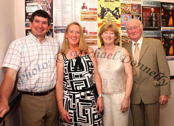 Sean and Evelyn Regan, Charlestown pictured with Maureen and Tommy Mulligan, Charlestown at Big Tom in the Castlebar Royal Theatre. Photo: Michael Donnelly.