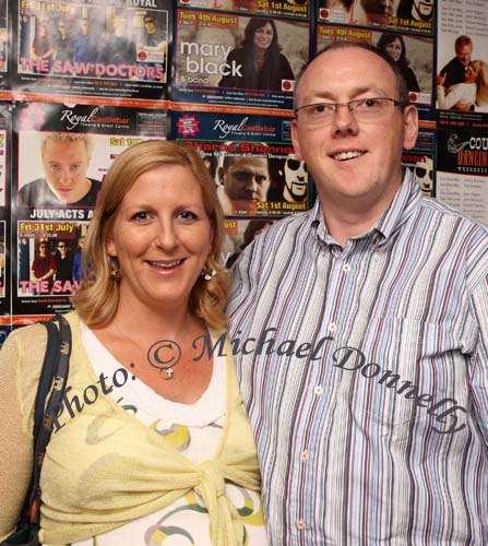 Suzanne and Joseph Gavin, Ballina, pictured at "Keith Barry  Direct from Vegas" in the TF Royal Theatre Castlebar. Photo:  Michael Donnelly