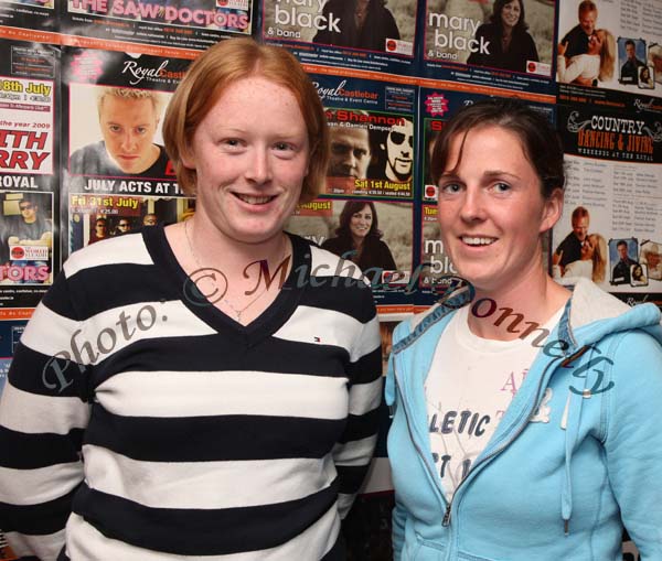 Imelda McNulty and Jacqueline Mulligan, Dromore West, Sligo pictured at "Keith Barry  Direct from Vegas" in the TF Royal Theatre Castlebar. Photo:  Michael Donnelly