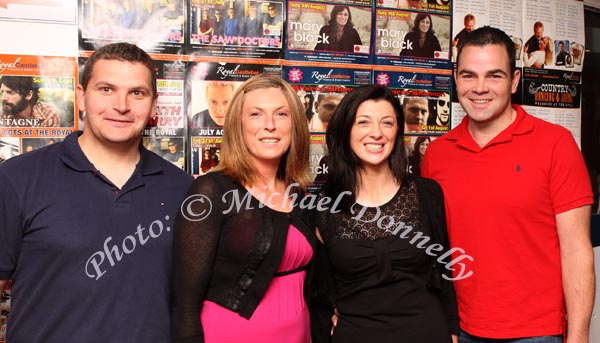 Gerry and Colette Concannon, Claremorris and Regina and Ray Kirrane Castlebar, pictured at "Keith Barry  Direct from Vegas" in the TF Royal Theatre Castlebar. Photo:  Michael Donnelly