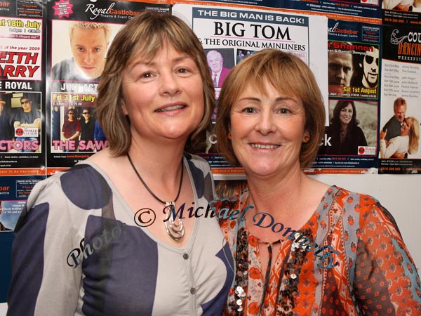 Mary Waldron, Ballyhaunis and Helen Eagleton Corofin Tuam, pictured at  Midwest Radios 20th Birthday Celebrations at the TF Royal Theatre, Castlebar. Photo:  Michael Donnelly 
 
