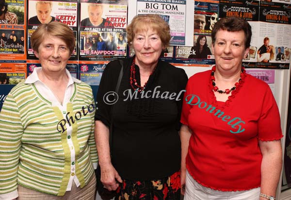 Lacken ladies pictured at the Midwest Radios 20th Birthday Celebrations at the TF Royal Theatre, Castlebar from left: Mary McDonnell, Maud McHale and Kathleen Murray. Photo:  Michael Donnelly