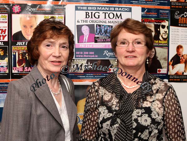 Eileen Joyce and Patricia Walsh Kilmaine, pictured at the Midwest Radios 20th Birthday Celebrations at the TF Royal Theatre, Castlebar. Photo:  Michael Donnelly