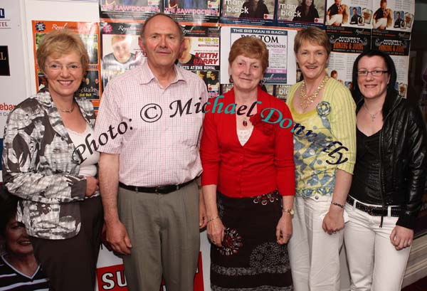 Group from Tubbercurry pictured at the Midwest Radios 20th Birthday Celebrations at the TF Royal Theatre, Castlebar, from left: Nancy and Michael Coen, Ruth Murray, and Margaret and Bernie Stenson. Photo:  Michael Donnelly