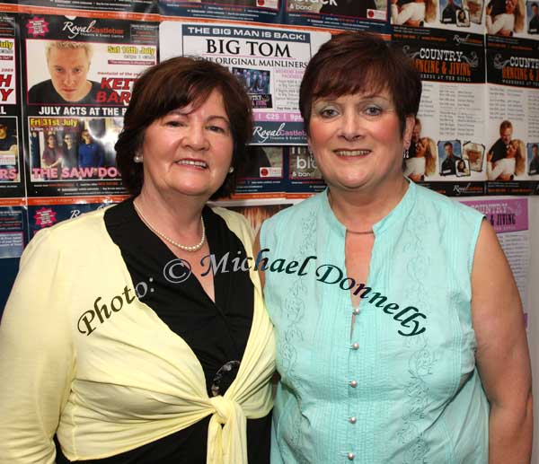 Peggy Flatley, Belcarra, and Anne Jordan Ballyglass Claremorris, pictured at the Midwest Radios 20th Birthday Celebrations at the TF Royal Theatre, Castlebar. Photo:  Michael Donnelly