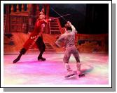 Andrey Chuvilyaev as Captain Hook and Dmitry
Naumkin as Peter Pan in "Peter Pan on Ice with the Russian Ice Stars" in the Royal Theatre, Castlebar. Photo:  Michael Donnelly