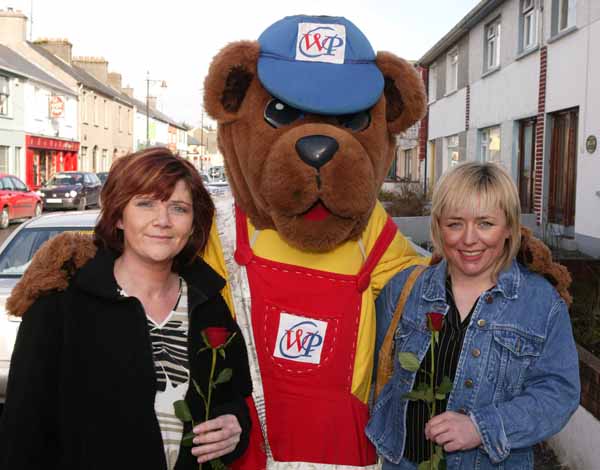 Tina Barrett Manulla and Pauline Duffy Westport pictured after Newsybear presented them with roses. Photo Michael Donnelly.