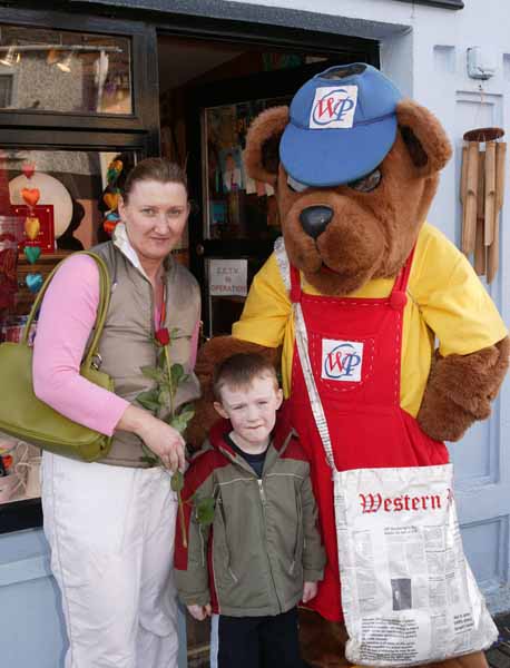 Newsybear was Valentine to Michelle and Ryan Killeen, Mayo Abbey. Photo Michael Donnelly.